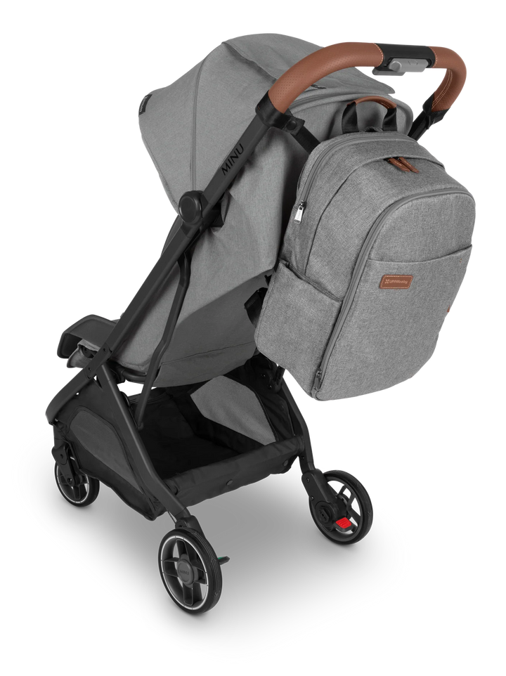UPPAbaby Nappy Bag Pro - Greyson (grey melange/saddle leather)
