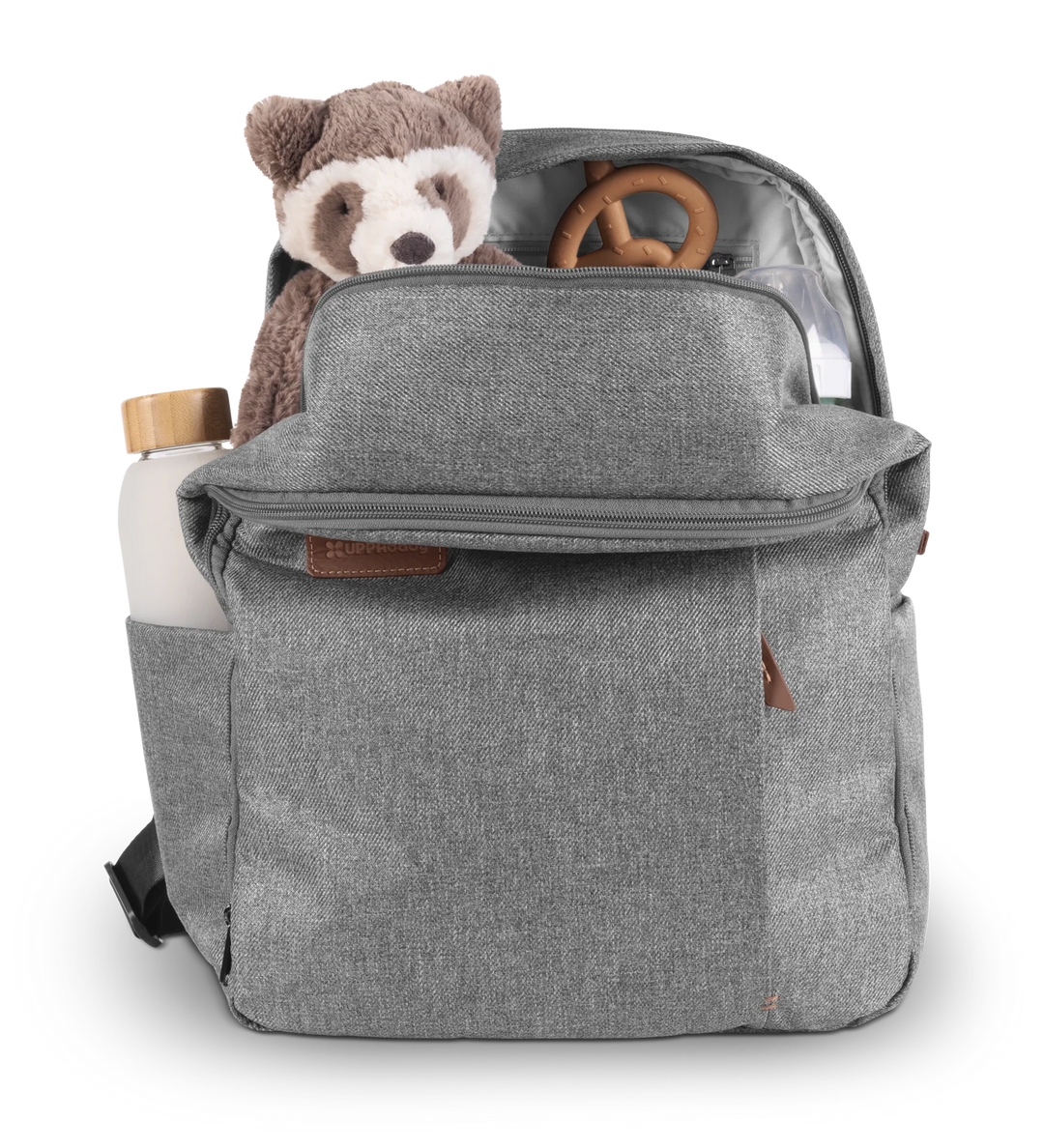 UPPAbaby Nappy Bag Pro - Greyson (grey melange/saddle leather)