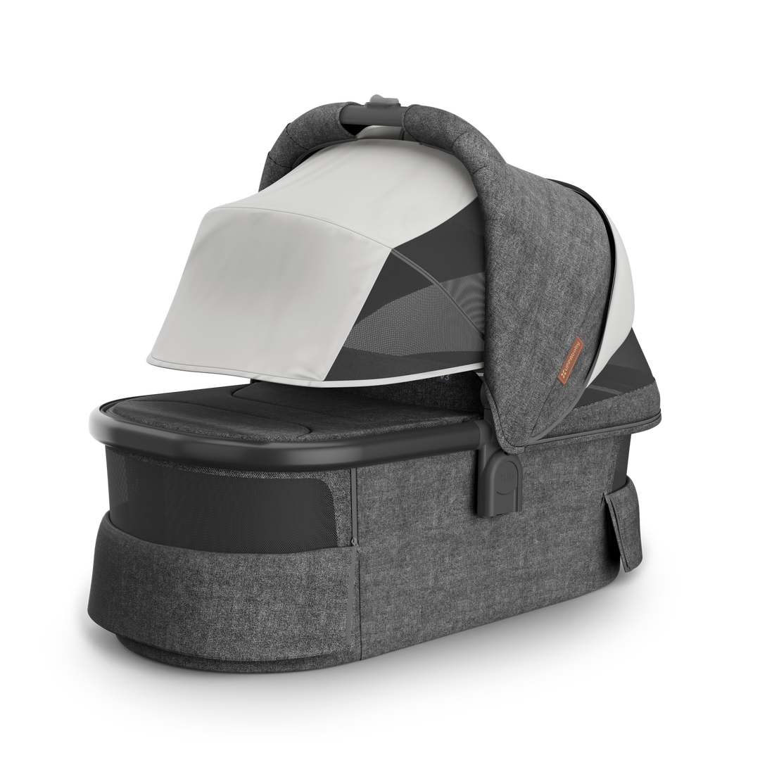 UPPAbaby V3 Bassinet - Charcoal Melange / Black (Greyson)