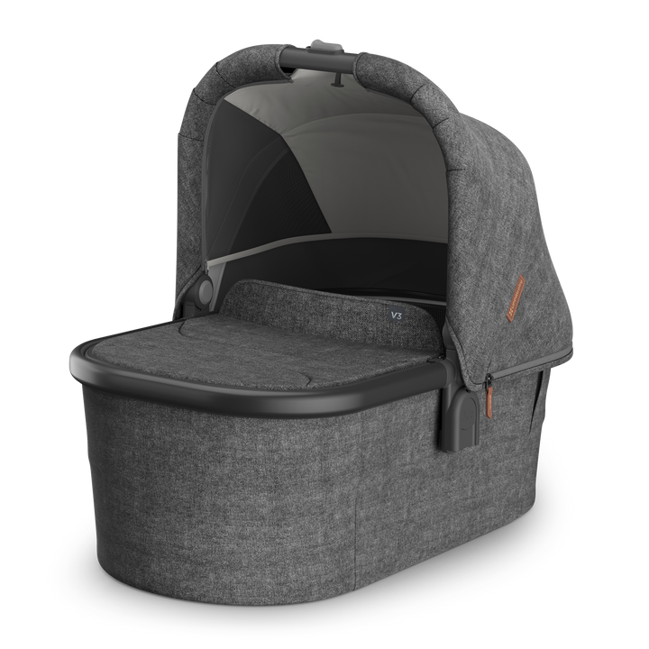 UPPAbaby V3 Bassinet - Charcoal Melange / Black (Greyson)