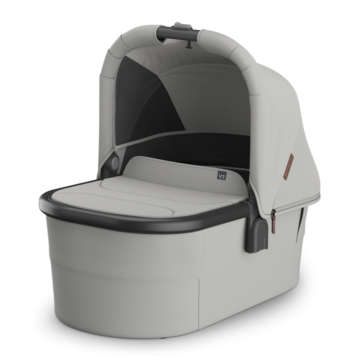UPPAbaby V3 Bassinet - Pearl Grey Jacquard/Carbon Melange / Black (Savannah)