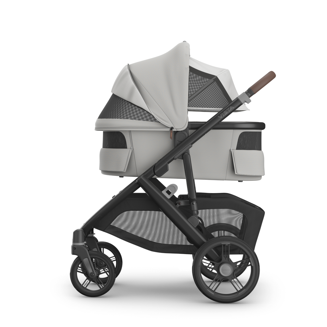 UPPAbaby VISTA V3 With Bassinet - Pearl Grey Jacquard/Carbon (Savannah)
