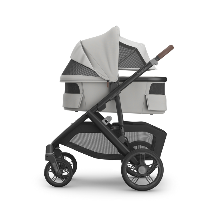 UPPAbaby VISTA V3 With Bassinet - Pearl Grey Jacquard/Carbon (Savannah)