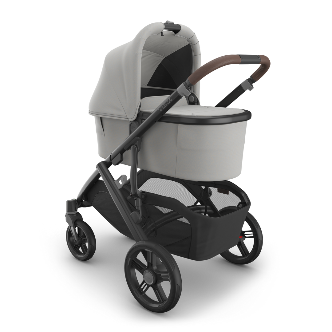 UPPAbaby VISTA V3 With Bassinet - Pearl Grey Jacquard/Carbon (Savannah)