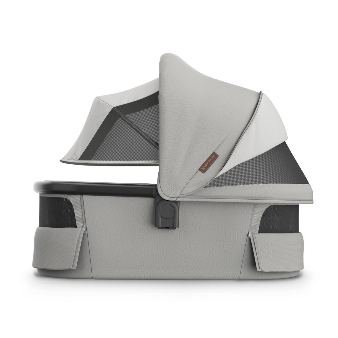 UPPAbaby V3 Bassinet - Pearl Grey Jacquard/Carbon Melange / Black (Savannah)