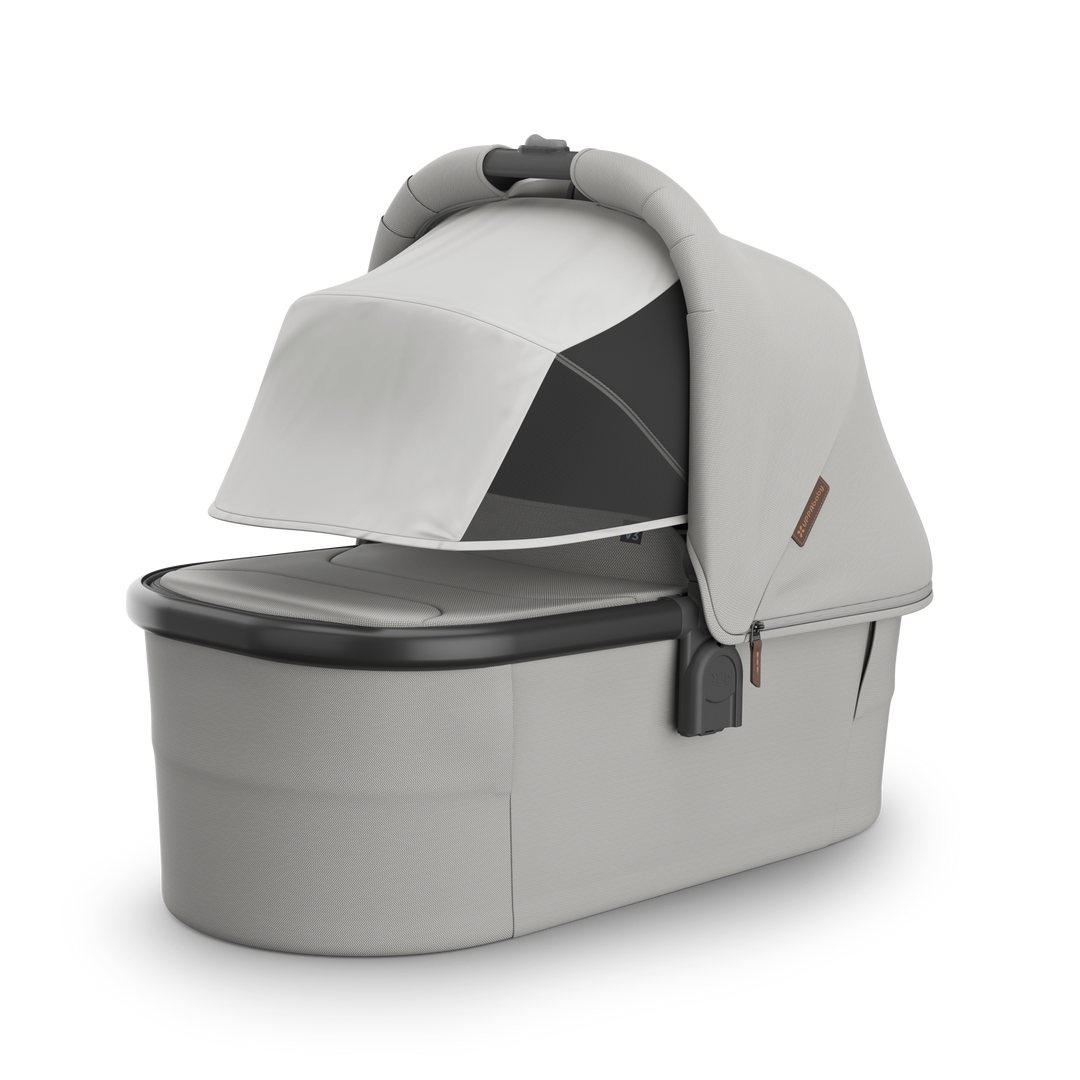 UPPAbaby V3 Bassinet - Pearl Grey Jacquard/Carbon Melange / Black (Savannah)