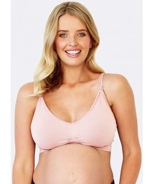 Mamaway Responsive Antibacterial Seamless Maternity & Nursing Bra - Pink