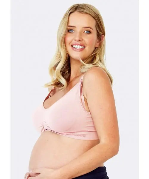 Mamaway Responsive Antibacterial Seamless Maternity & Nursing Bra - Pink