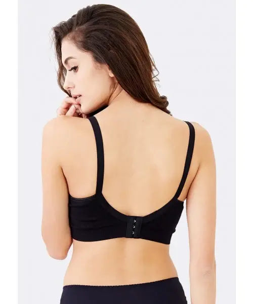 Mamaway Responsive Antibacterial Seamless Maternity & Nursing Bra - Black