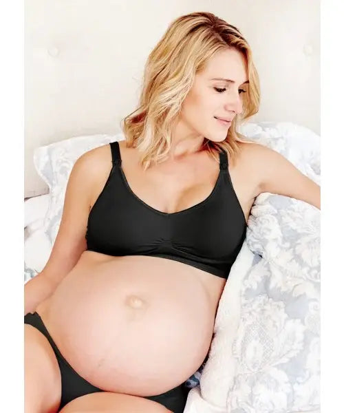 Mamaway Responsive Antibacterial Seamless Maternity & Nursing Bra - Black