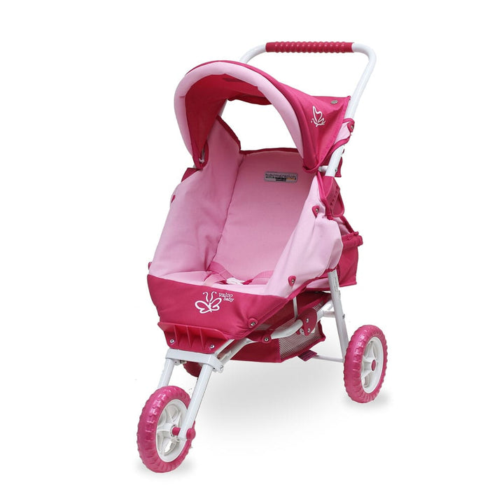 Valco Baby Mini Marathon with Toddler Seat Doll Stroller - Butterfly Pinkl(T9133)