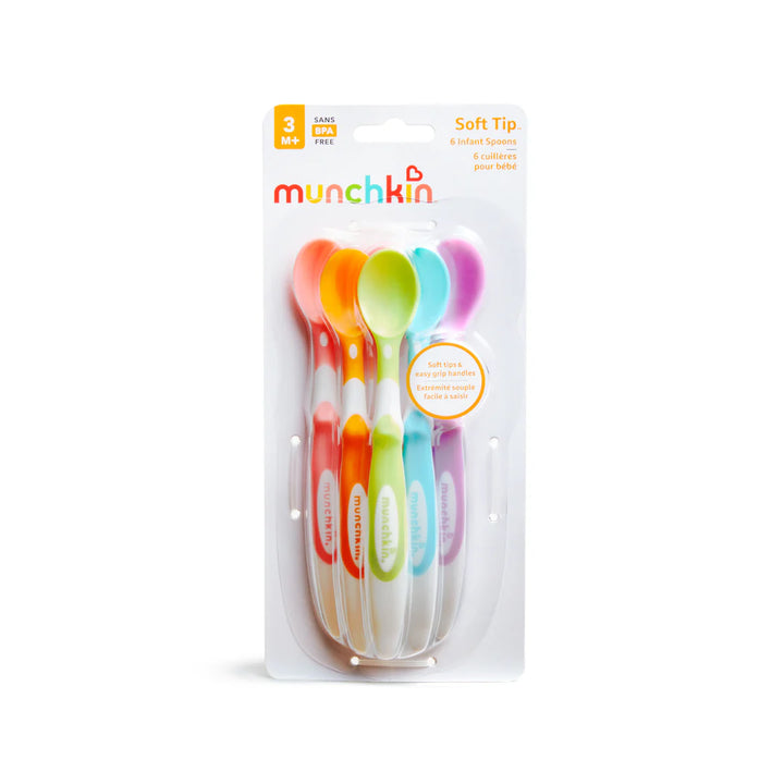 Munchkin Soft-Tip Infant Spoons - 6Pk