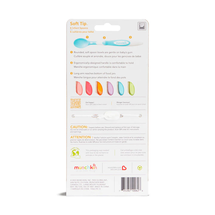 Munchkin Soft-Tip Infant Spoons - 6Pk