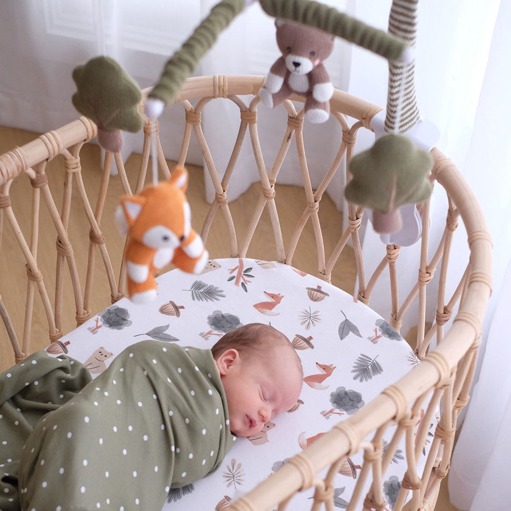 Newborn Gift Set-Olive Dots