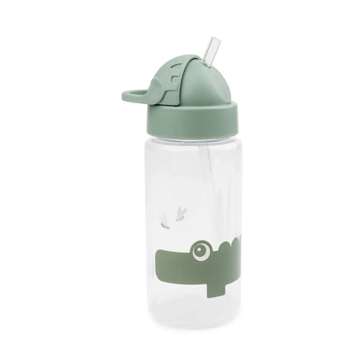 Done by deer Straw Bottle Croco Green