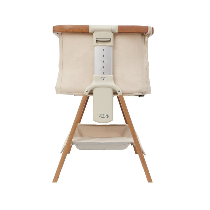 iL Tutto CoZee Breeze Plus Co-Sleeping Bassinet with Rocking Legs in Scandi Walnut and Ecru