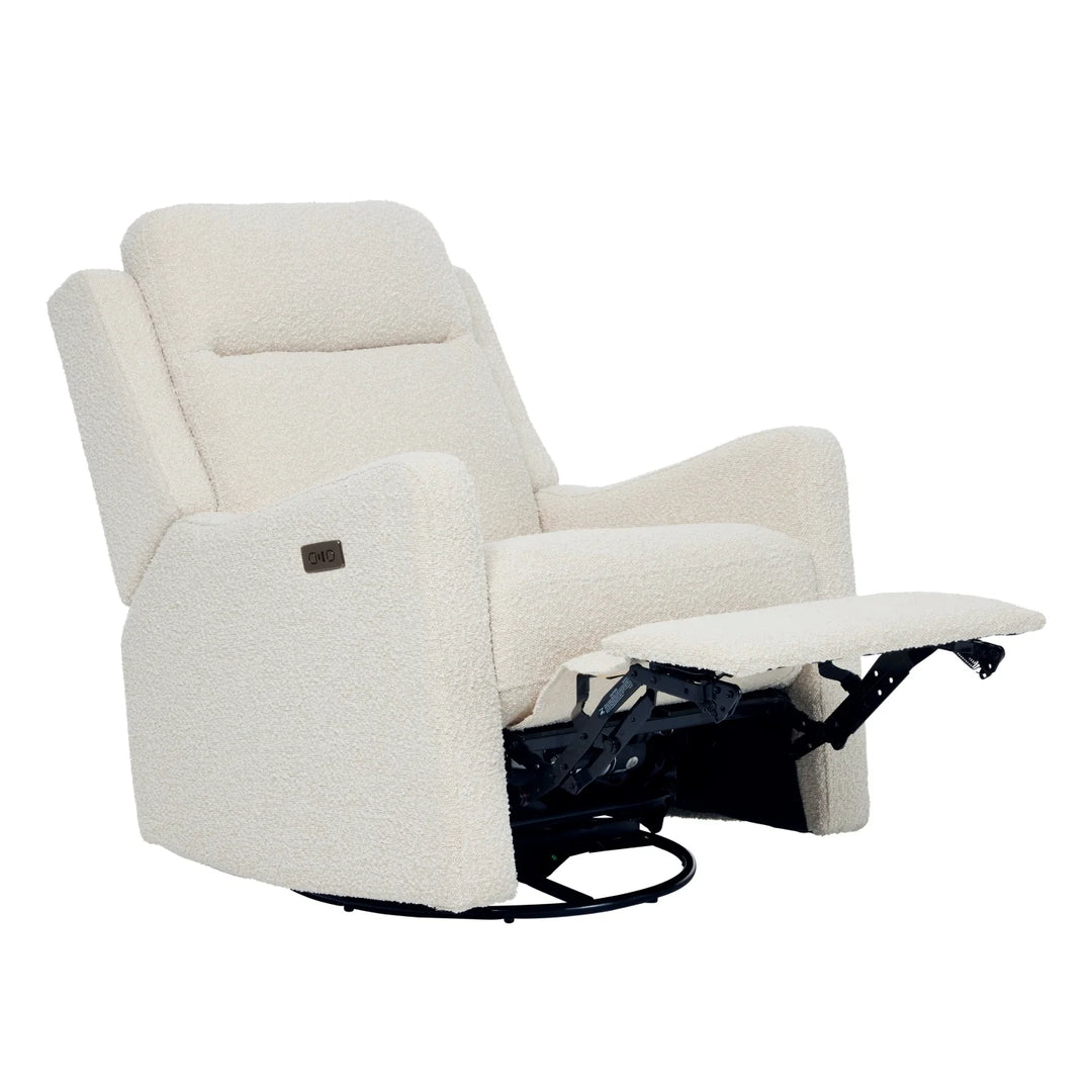 Il Tutto Henry Electric Recliner Glider Chair with USB - Vanilla Bouclé