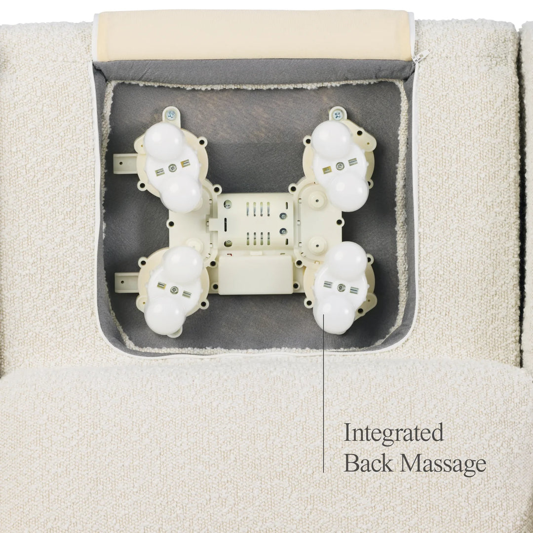 Il Tutto Henry Plus Massage & Heat Nursing Chair in Vanilla Bouclé