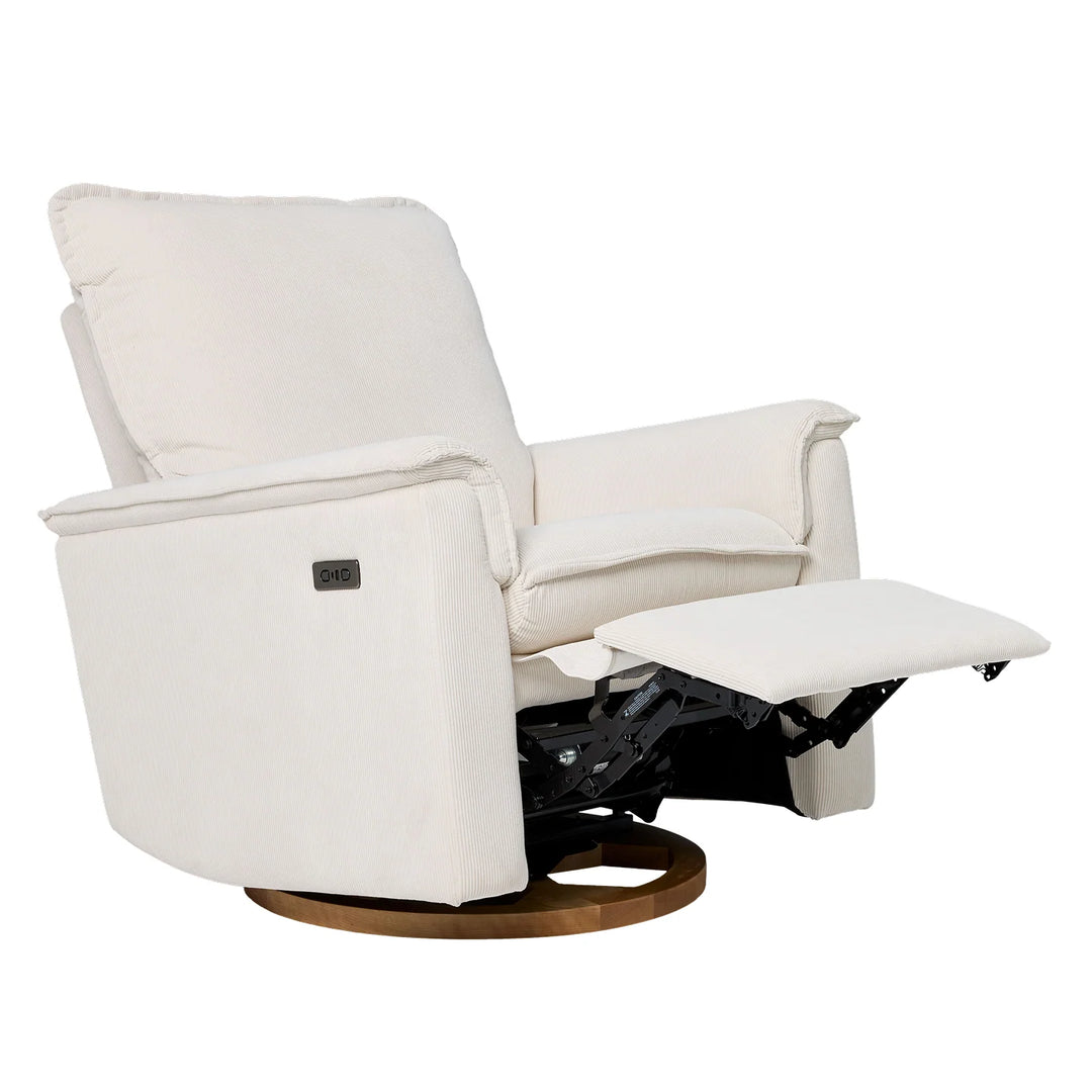 Il Tutto Louie Electric Recliner Glider Nursery Chair in Coconut Corduroy