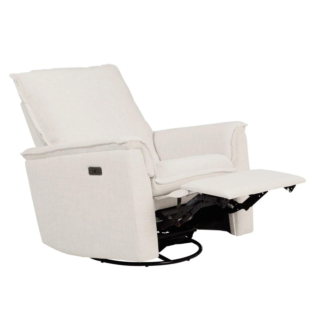 Il Tutto Louie Electric Recliner Glider Nursery Chair in Eggshell