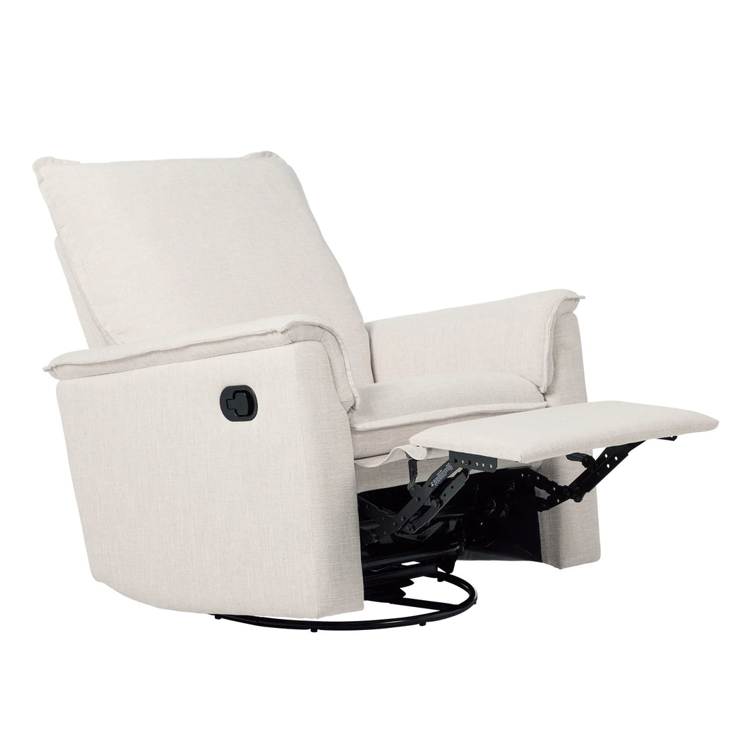 Il Tutto Louie Recliner Glider Nursery Chair in Egg Shell