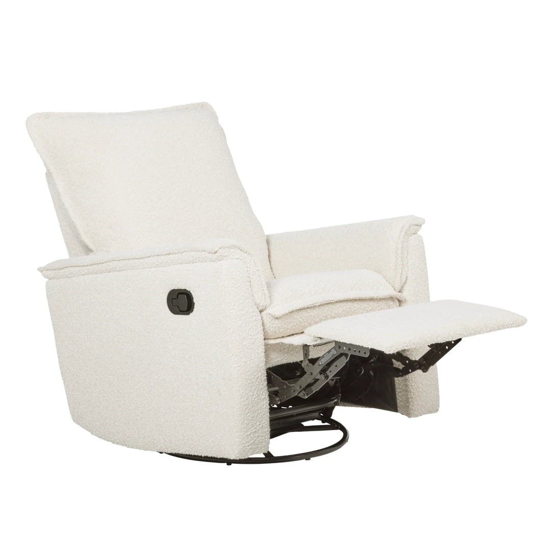 Il Tutto Louie Recliner Glider Nursery Chair in Vanilla Bouclé