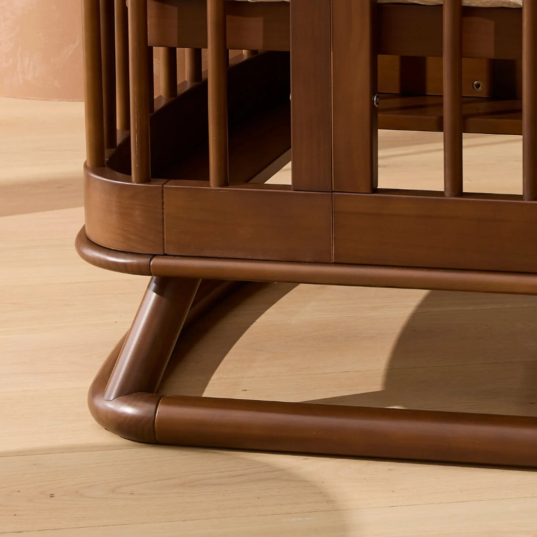 iL Tutto Luca Sustainable Timber Cot in Walnut