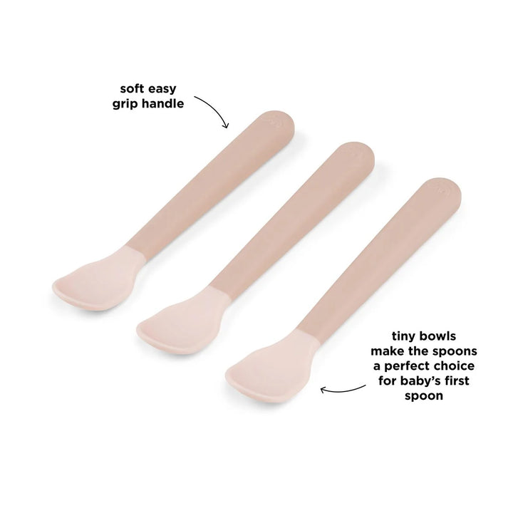 Done by Deer Foodie Easy-Grip Spoon 3 pack - Blue