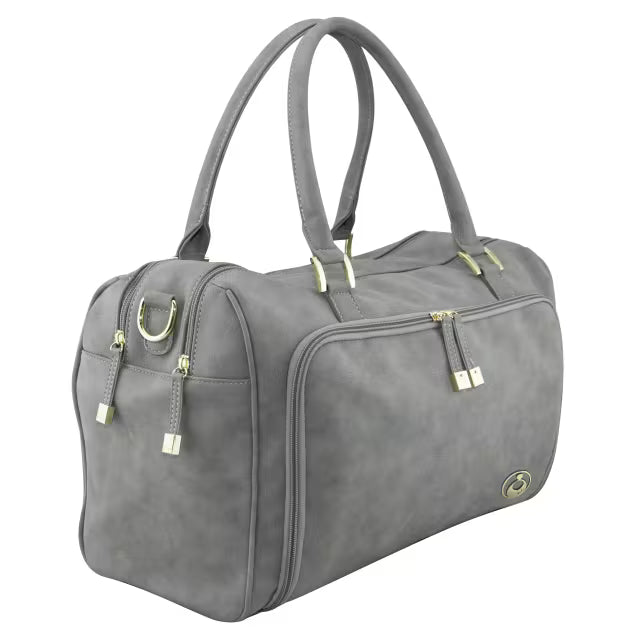 ISOKI DOUBLE ZIP SATCHEL - STONE GREY