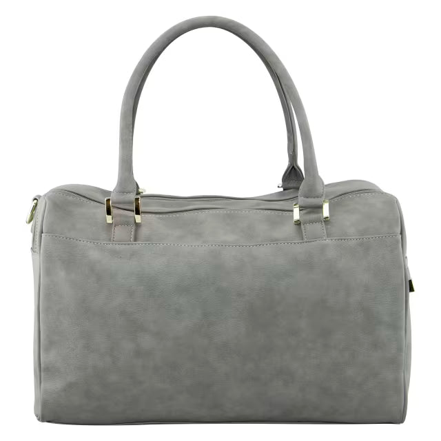 ISOKI DOUBLE ZIP SATCHEL - STONE GREY