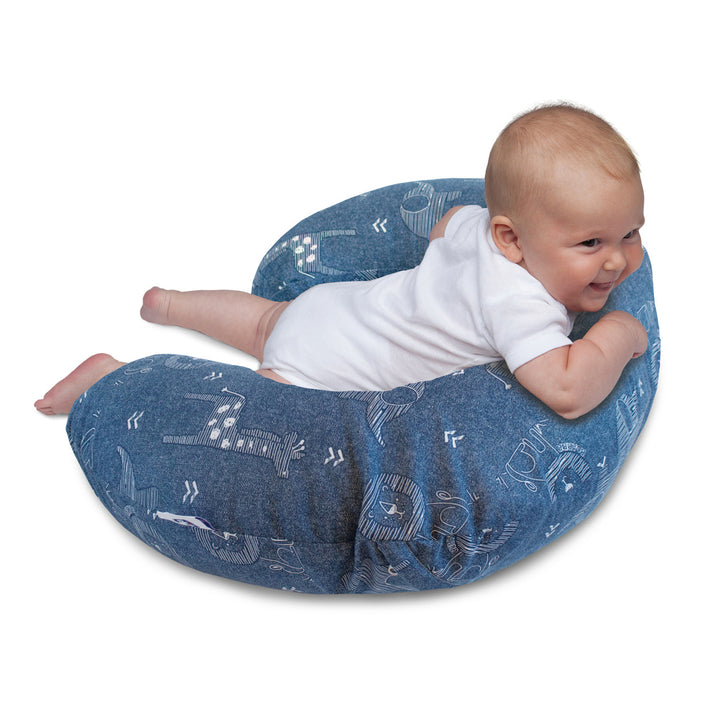 Chicco Boppy Pillow Denim Animals
