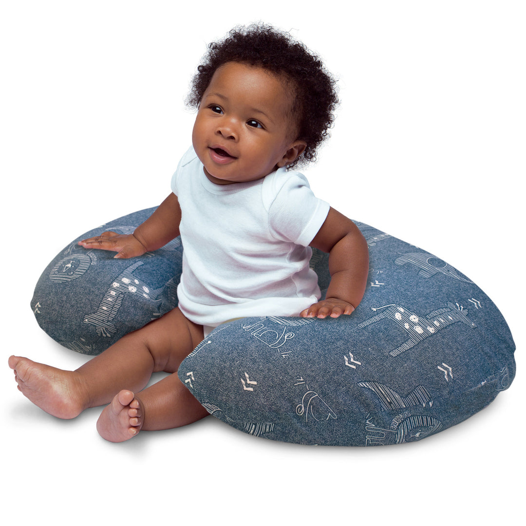 Chicco Boppy Pillow Denim Animals