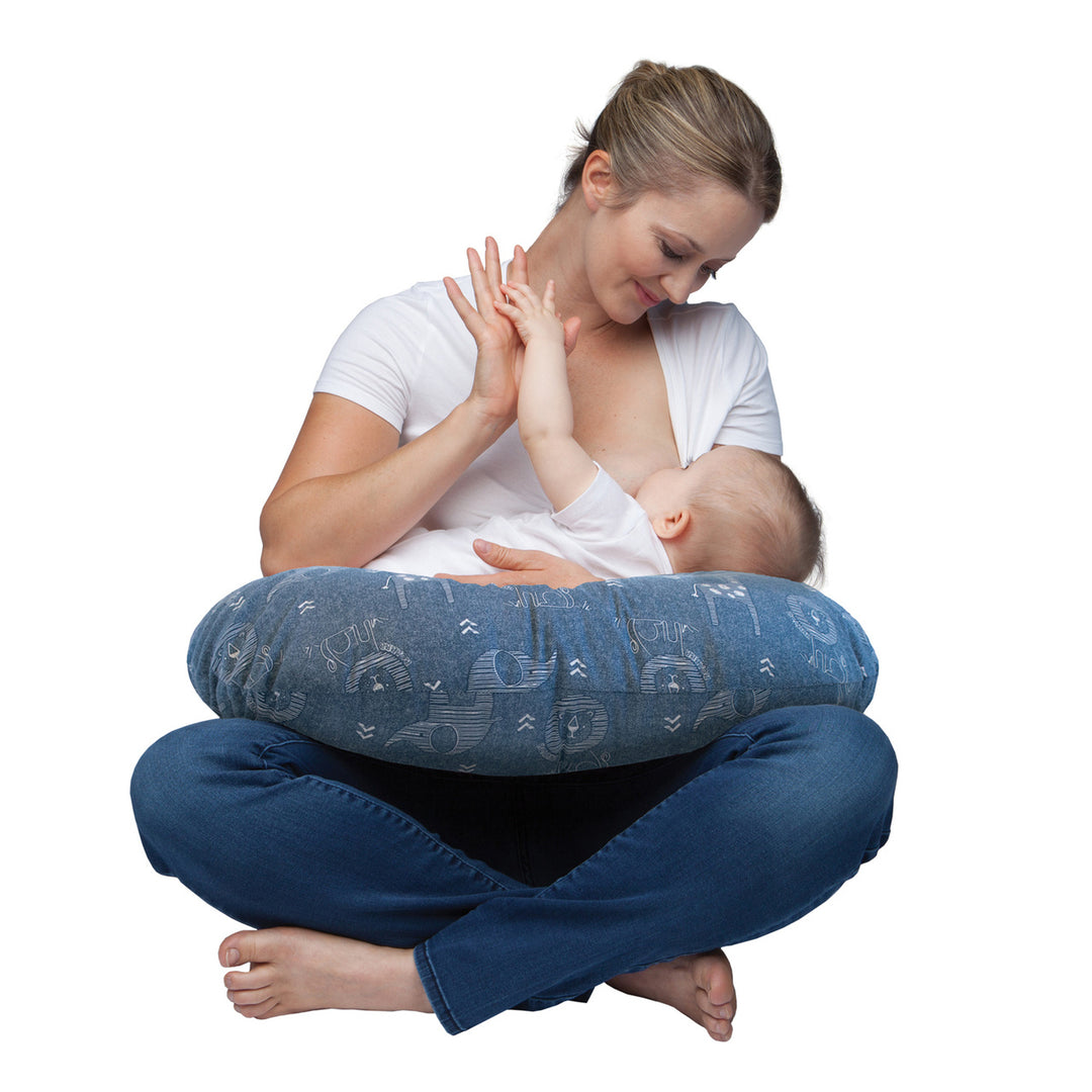 Chicco Boppy Pillow Denim Animals