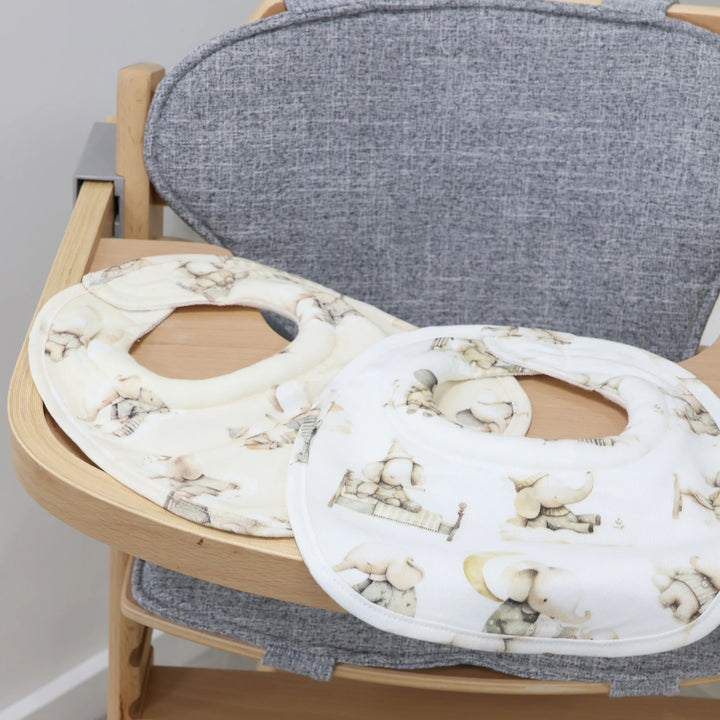 Bubba Blue Elephant Bedtime 2pk Dribble Bibs