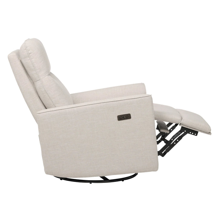 iL Tutto Felix Electric Recliner Glider Chair with USB in Eggshell