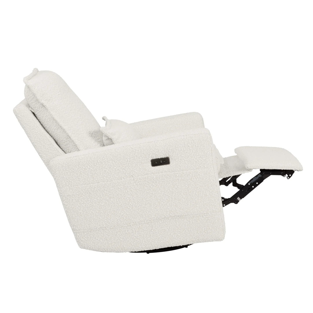 Il Tutto Frankie Electric Recliner Glider Nursery Chair in Vanilla Bouclé
