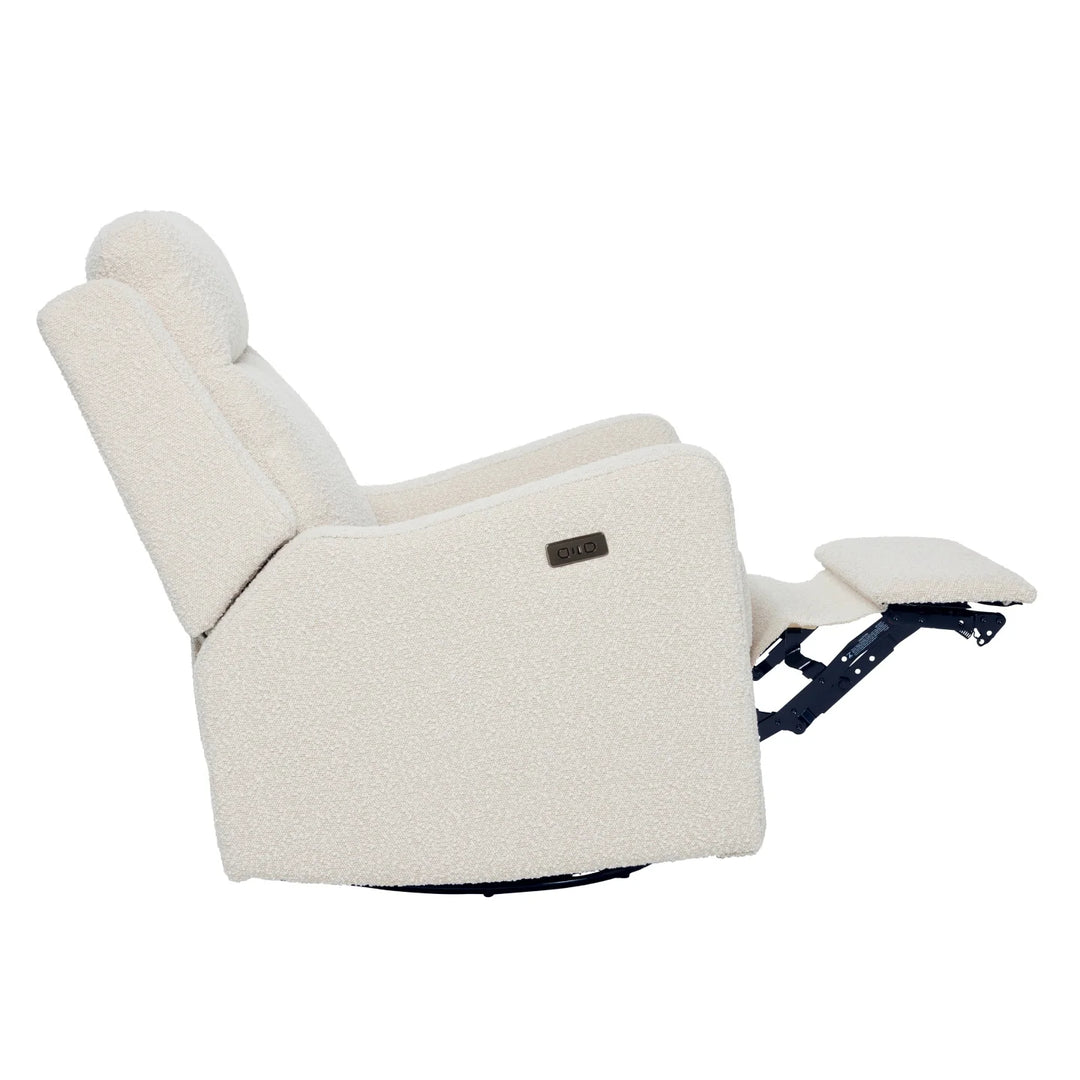 Il Tutto Henry Electric Recliner Glider Chair with USB - Vanilla Bouclé