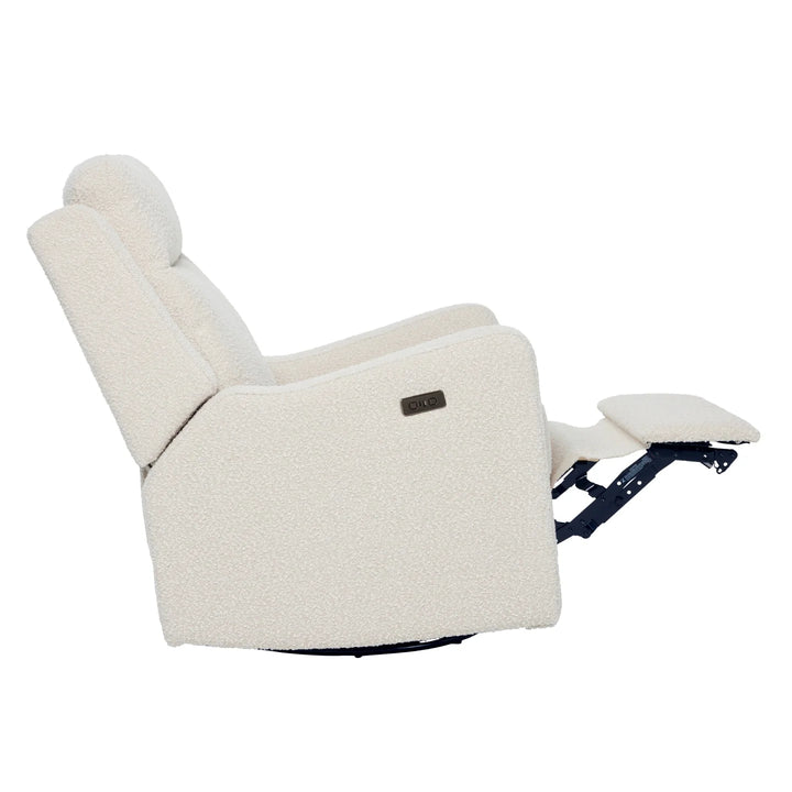 Il Tutto Henry Electric Recliner Glider Chair with USB - Vanilla Bouclé