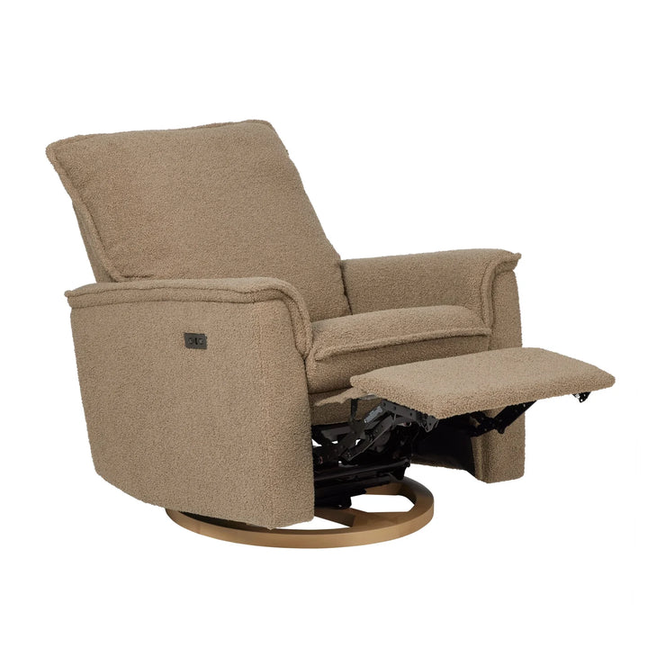 Il Tutto Louie Electric Recliner Glider Nursery Chair in Mocha Teddy