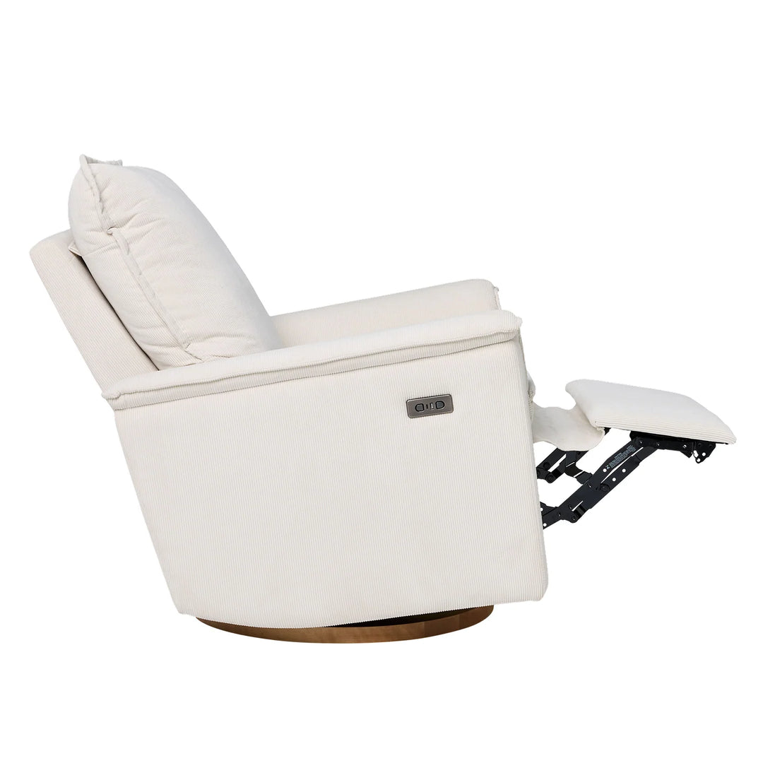 Il Tutto Louie Electric Recliner Glider Nursery Chair in Coconut Corduroy