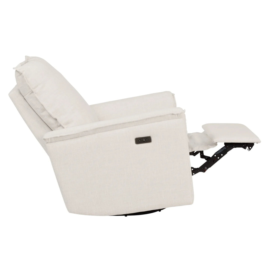 Il Tutto Louie Electric Recliner Glider Nursery Chair in Eggshell