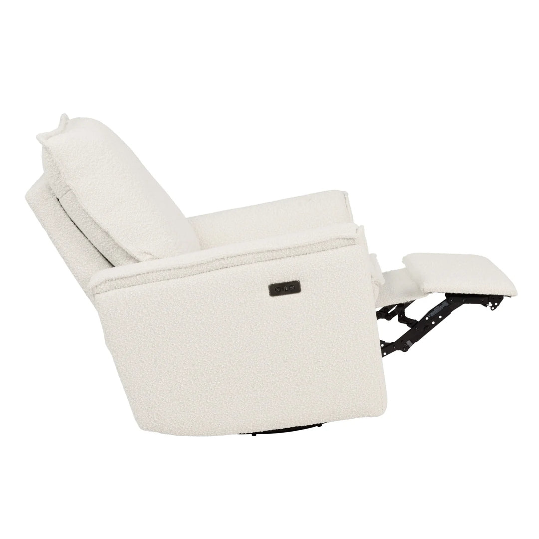 Il Tutto Louie Electric Recliner Glider Nursery Chair in Vanilla Bouclé