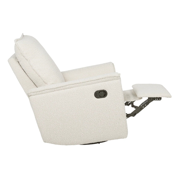 Il Tutto Louie Recliner Glider Nursery Chair in Vanilla Bouclé