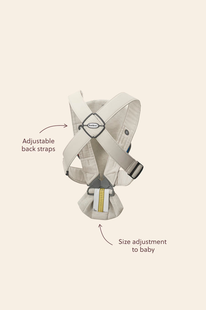 BabyBjorn Baby Carrier Mini - 3D Jersey, Light beige
