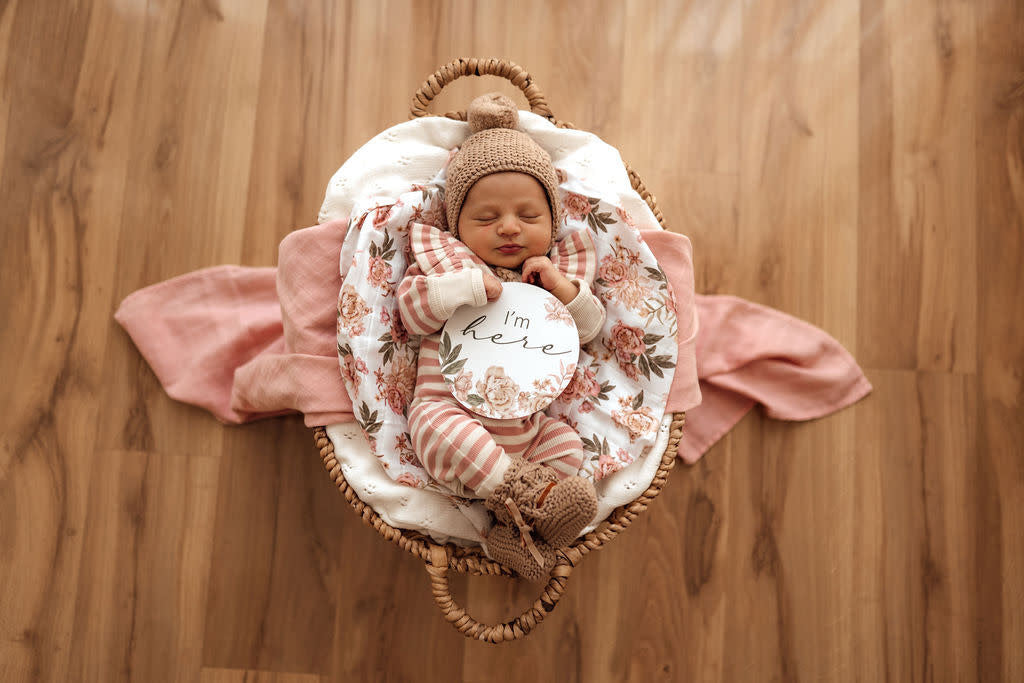 Reversible Milestone Cards-Rosette&Pink Sand