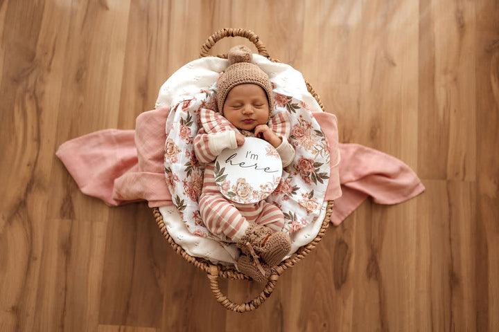 Reversible Milestone Cards-Rosette&Pink Sand