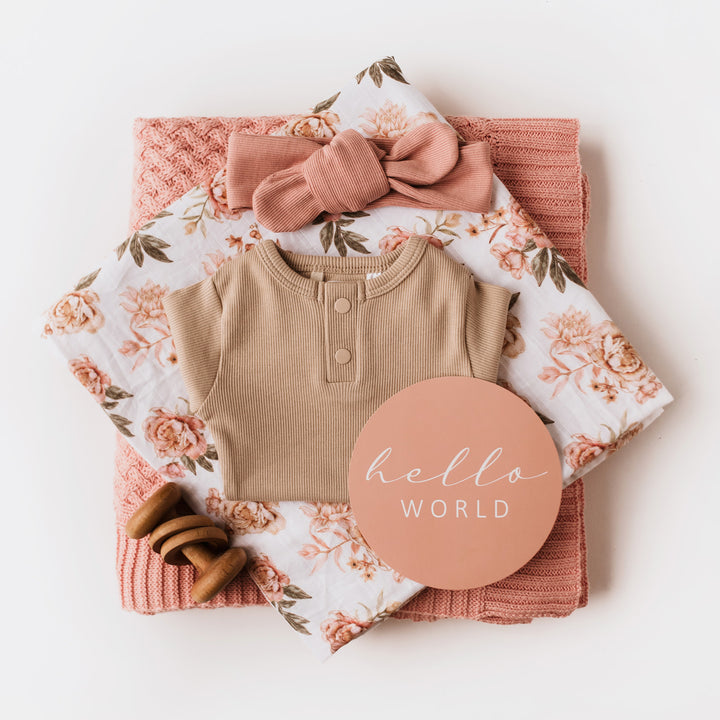 Reversible Milestone Cards-Rosette&Pink Sand
