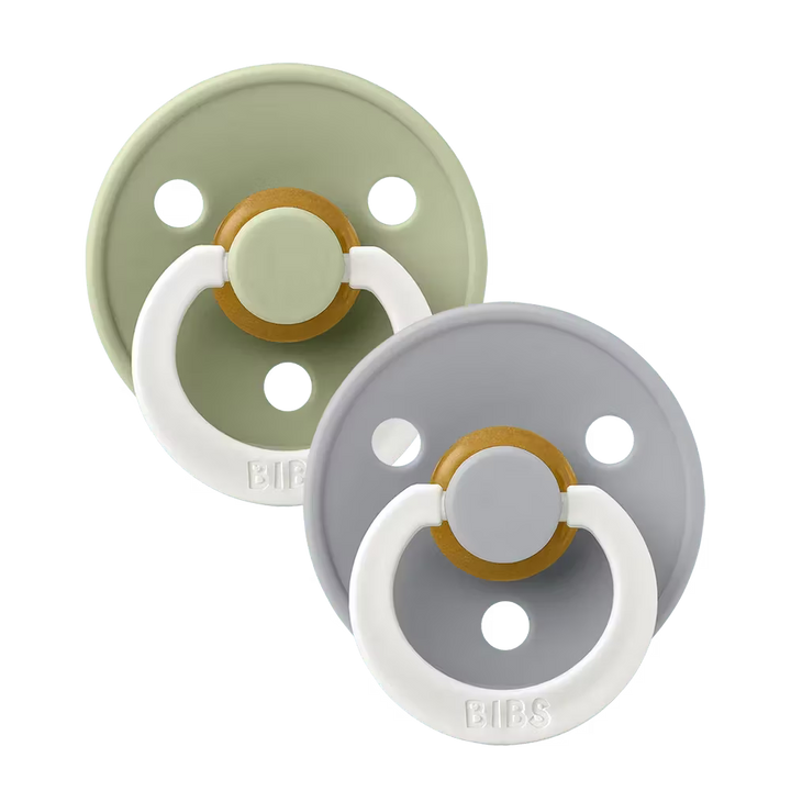 BIBS Colour Double Pack Symmetrical GLOW - Sage/Cloud
