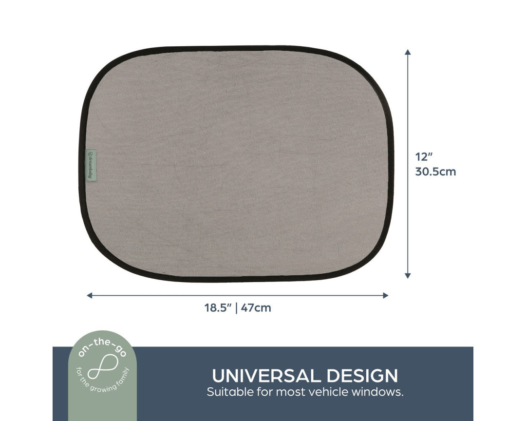 Dreambaby INSTA-CLING® CAR SHADES 2 PACK BLACK(F1203)