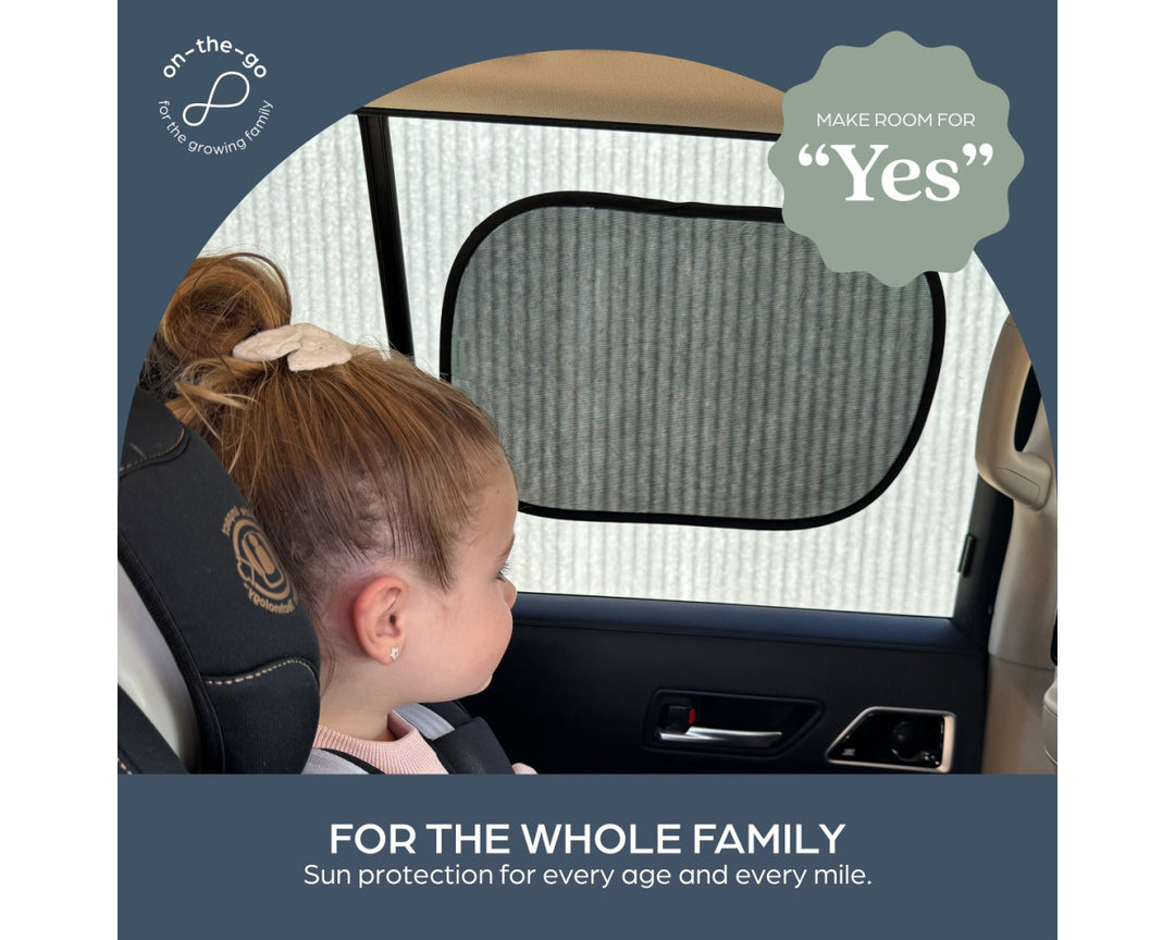 Dreambaby INSTA-CLING® CAR SHADES 2 PACK BLACK(F1203)
